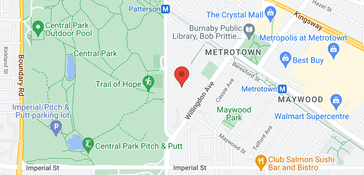 map of 1008 4300 MAYBERRY STREET